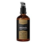 Natrea Arganl | kaltgepresst fr Gesicht - und Haare 100% reines BIO-l in 100 ml Apothekerflasche mit Pumpaufsatz