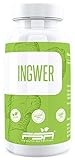 Ingwer 90 Kapseln, 500 mg pro Kapsel, Vergleichssieger 2019*, Vegan - Made in Germany - FSA Nutrition
