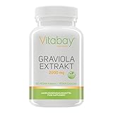 Graviola Extrakt 2000 mg - 90 vegane Kapseln - natrlicher hochdosierter Fruchtextrakt - made in Germany - aktiviert und mikronisiert