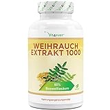 Weihrauch Extrakt - 365 Kapseln - Premium: 85% Boswellia-Sure - Hochdosiert mit 1000 mg je Tagesdosis - Echtes indisches Boswellia Serrata - Laborgeprft - Vegan