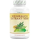 Weihrauch Extrakt - 365 Kapseln - Premium: 85% Boswellia-Sure - Hochdosiert mit 1000 mg je Tagesdosis - Echtes indisches Boswellia Serrata - Laborgeprft - Vegan