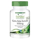 Gotu Kola Kapseln - 500mg Centella Asiatica Extrakt pro Kapsel - HOCHDOSIERT - VEGAN - 120 Kapseln