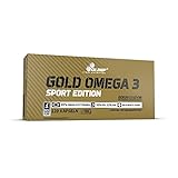Olimp Gold Omega 3 Sport Edition - 120 Kapseln - Nahrungsergnzungsmittel mit Fettsuren und Vitamin E