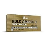 Olimp Gold Omega 3 Sport Edition - 120 Kapseln - Nahrungsergnzungsmittel mit Fettsuren und Vitamin E