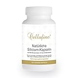 Cellufine natrliches Silizium Haarvitamin aus Bambus 75 mg I 120 Kapseln vegan I Hergestellt in Deutschland I Silizium hochdosiert bei bspw. Haarausfall I Fr Haare I Haar Silicium Kapseln