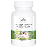 Muira Puama Kapseln 500mg - Hochdosiert - Vegan - 90 Kapseln - Hergestellt in Deutschland