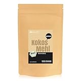 Wohltuer Bio Kokosmehl |Bio Kokos Mehl | Glutenfrei, nhrstoffreich & vegan | vielseitiges Lebensmittel in geprfter Bio-Qualitt (1000g)