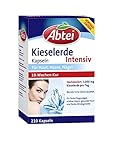 Abtei Kieselerde Intensiv, Kieselerde Kapseln hochdosiert, hochwertiges Naturprodukt mit Silicium fr Haut, Haare und Ngel, 10 Wochen Kur, 210 Stck