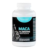 Maca Kapseln 1000 mg + L-Arginin 1800 mg + Vitamine + Zink, hochdosiert, 2-Monatspackung mit 240 Kapseln in deutscher Premiumqualitt, Geld zurck Garantie, 1er Pack (1 x 206,4 g) von EXVital