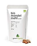 BIO PREMIUM MANDELMEHL  wei, lower-Carb, glutenfrei, vegan, entlt, proteinreich, ballaststoffreich, Paleo Superfood, nachhaltig und fair angebaut, 400g