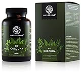 NATURE LOVE Bio Curcuma - 240 Kapseln. 4540mg Kurkuma + schwarzer Pfeffer je Tagesdosis. Curcumin & Piperin. Laborgeprft. hochdosiert, vegan, hergestellt in Deutschland
