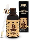 R&M Kaktusfeigenkernl Bio - Premium Kaktusfeigenl Fr Gesicht, Krper & Haar - Prickly Pear Seed Oil Fr Eine Schnere Haut Und Ein Reines Gesicht - Kaktusl 30ml
