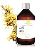 BIO Bltenwasser Organic Hydrolat Hamamelis Gesichtswasser Akne Gegen Poren minimizer Destillierte wasser Vegan kosmetik Witch Hazel Tonikum Hamameliswasser Destillat 100 ml