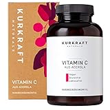 Acerola - 180 vegane Kapseln fr 6 Monate - natrliches Vitamin C - hochdosiert und laborgeprft - 700mg Acerola je Kapsel - ohne unerwnschte Zustze - sorgfltig hergestellt in Deutschland