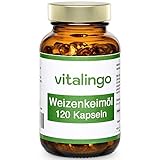 Weizenkeiml Kapseln vitalingo - kaltgepresst, hochdosiert - enthlt Spermidin, Omega 3, Omega 6, Vitamin A, B, D, K