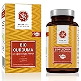 BIO Curcuma (Kurkuma) Kapseln mit BIO schwarzem Pfeffer | 180 Stck im Monatsvorrat | Hergestellt in Deutschland | BIO Kontrollstelle DE-KO-007 | Vegan | Frei von Zusatz- und Konservierungsstoffen